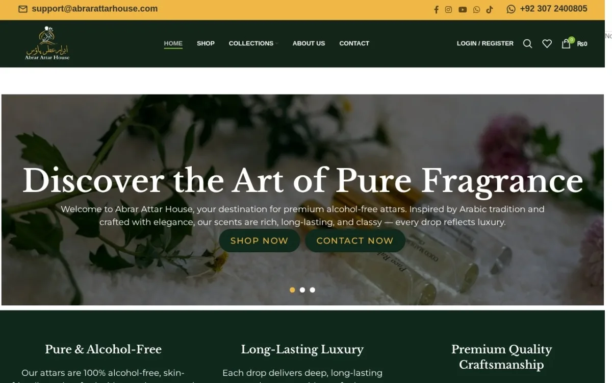 Abrar Attar House website